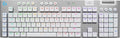 Logitech G915 X Lightspeed Wireless Mechanical Gaming Keyboard, Double-Shot PBT Keycaps, Fully Programmable Keys, RGB Backlit Mac/PC Gaming Keyboards, Aluminum Finish, GL Tactile Switches, White