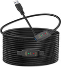 LDKCOK Active USB 3.0 Extension Cable 30ft– Male to Female Extender Cord, USB Extension Cable for USB Flash Drive, Card Reader, Hard Drive, Keyboard, PlayStation, Xbox, VR, Printer, Camera, Laptop