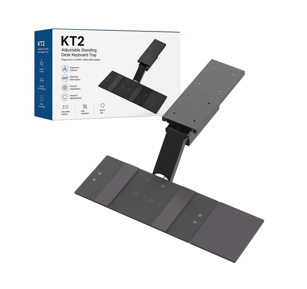 Uncaged Ergonomics Under Desk Keyboard Tray Slide Out & Keyboard Holder