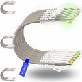 Rapink Patch Cables Cat6/ Cat6a 1ft (24 Pack) Slim, Cat6a Ethernet Patch Cable 10G Support, Snagless Cat 6 Patch Cable for Patch Panel to Switch, Flexiable Cat6 Ethernet Cable Grey