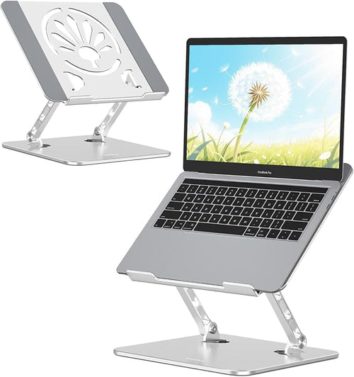 Axbima Adjustable Aluminum Laptop Stand for Desk,Ergonomic Riser