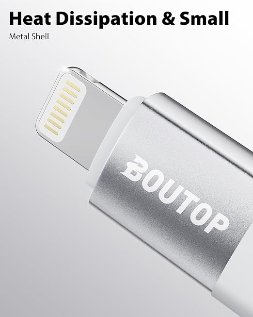 [MFi Certified] USB C to Lightning Adapter, Type C to Lightning Adapter Support 36W PD Fast Charging Compatible with iPhone iPad Silver