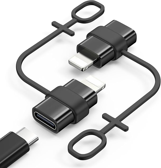 MoKo USB C to Lightning Adapter for iPhone 14/13/12, 2 Pack