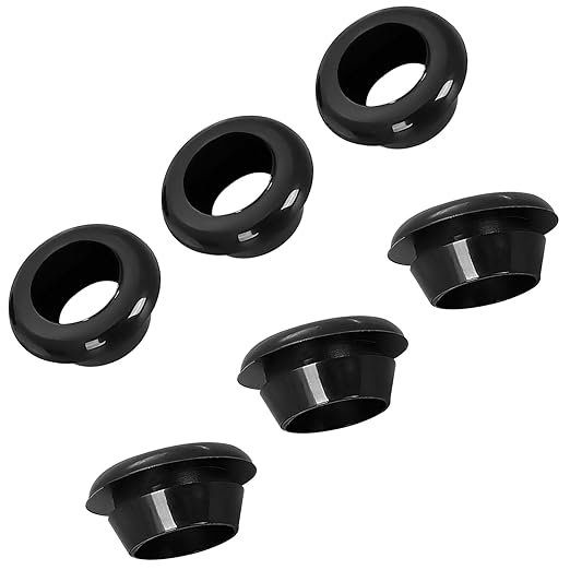 Qrity 20 PCS Rubber Grommets Cable Railing, Car Grommet, Cable Railing Protective Sleeves for Metal Posts, ID 8mm Mount Dia 10mm