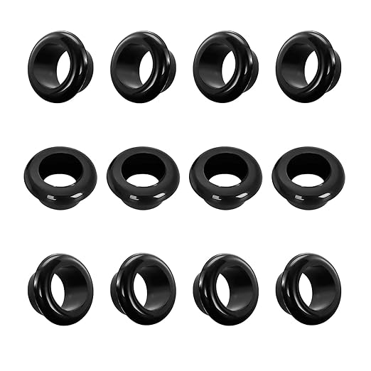 Qrity 20 PCS Rubber Grommets Cable Railing, Car Grommet, Cable Railing Protective Sleeves for Metal Posts, ID 18mm Mount Dia 22mm