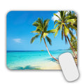 Mouse Pad, Gaming Mouse Pad, Non-Slip Rubber Base Mouse Mat with Designs for Laptop, Computer & Office, 9.5 x 7.9 x 0.12 inches (Coconut Trees on The Beach)