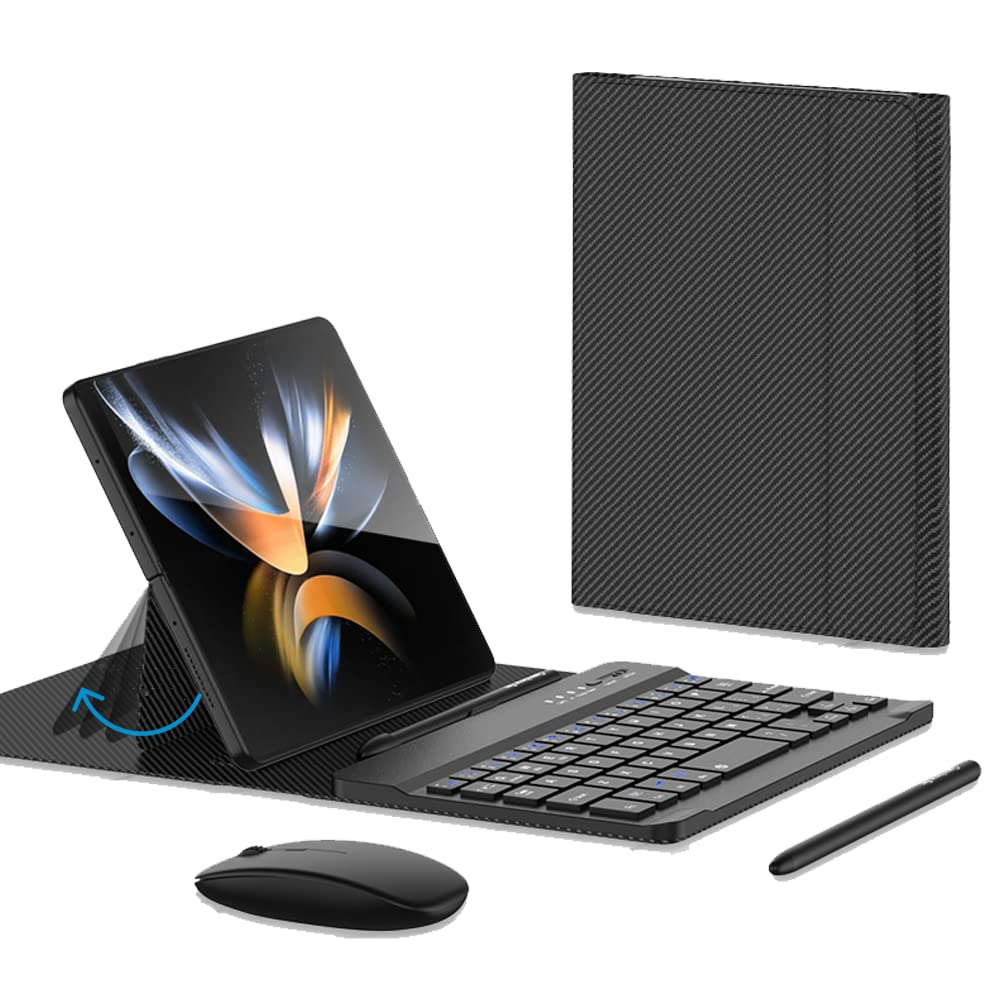 4-in-1 Wireless Keyboard Case for Galaxy Z Fold 8 Ultra/Z Fold8 Wide/7/6/5