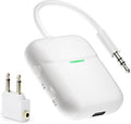 Nulaxy Air in-Flight Bluetooth Wireless Audio Transmitter Receiver for up to 2 AirPods & Wireless Headphones, Bluetooth Adapter for All 3.5mm Jacks on Airplanes, Gym Equipment, TVs & Gaming Consoles