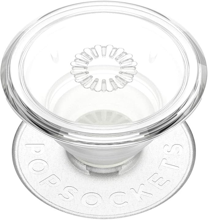 PopSockets Phone Grip with Expanding Kickstand, Adhesive Grip - Clear