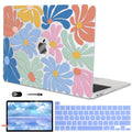 LCMOCICO for MacBook Pro 13 inch Case 2022 2021 2020-2016 A2338 M2/M1 A2251 A2289 A2159 A1989 A1706 with Touch ID, Plastic Hard Shell Case Keyboard Skin Screen Film Webcam Cover, Colorful Flowers