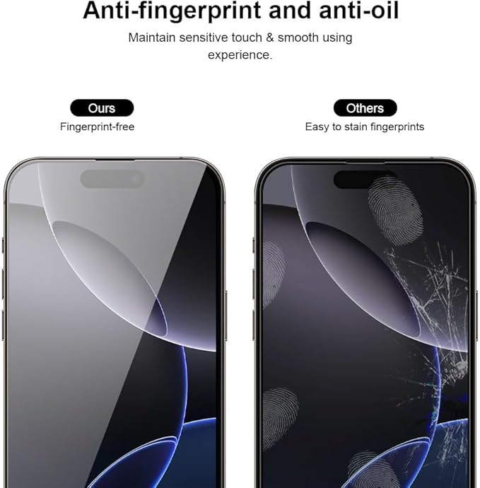 2 pack Full 9H+ 12FT Military Grade Glass Screen Protector for iPhone 15 Pro + 2 pack Camera Lens Protector with easy Installation Frame Case Friendly Shatterproof Tempered Glass 9H+ Hardness HD Clear Anti-Scratch Glass Full Edge Coverage (6.1) 15Pro