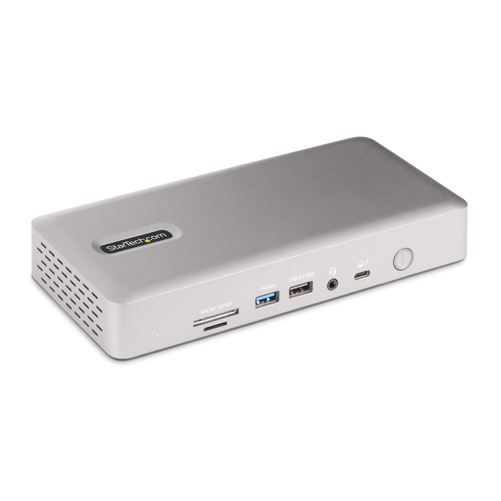 StarTech Thunderbolt 4 Dock, Quad 4K Win, Dual 4K Mac, 16-Port 40Gbps, 100W
