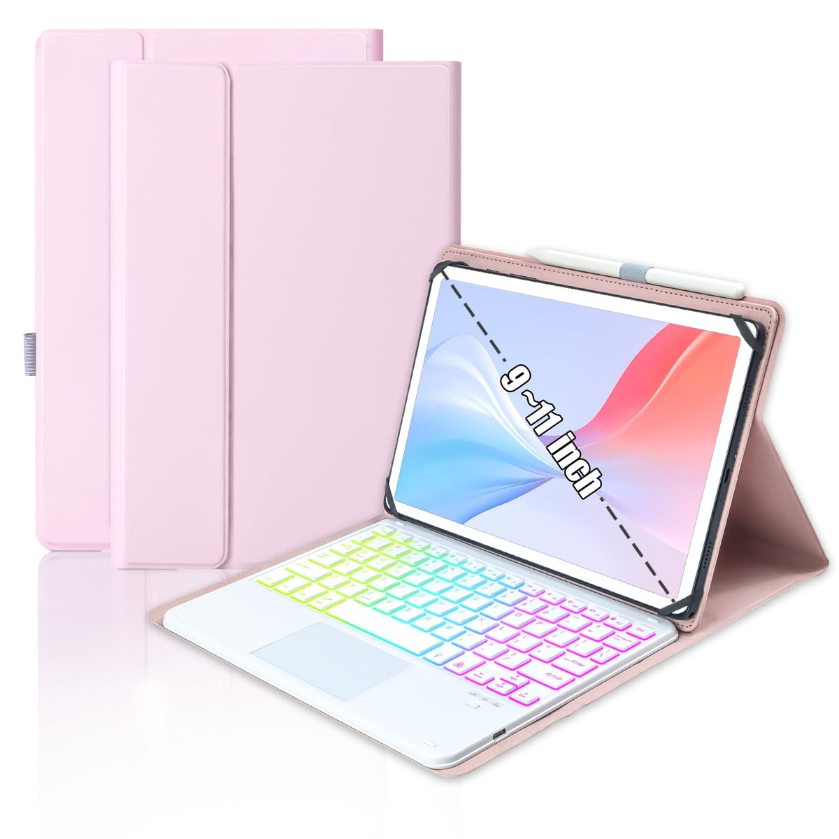 MePadKey Universal Touchpad Keyboard Case for 9.7,10.1,10.2,10.5",10.9",11"