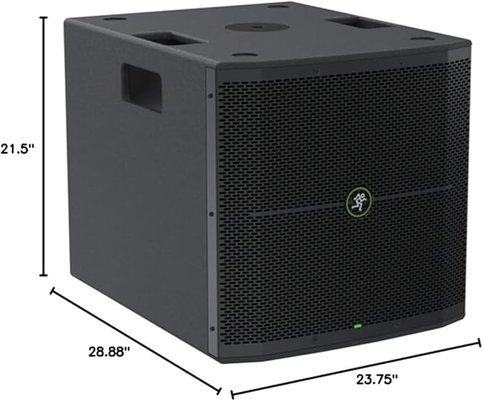 Mackie Thump115S 1400W 15" Powered Subwoofer with DSP Bundle Slipcover for Thump115S Subwoofer and Gravity Adjustable Speaker Pole