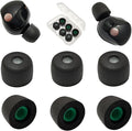 Memory Foam Ear Tips for Sony WF-1000XM5 Earbuds Tips for WF-1000XM5 WF-1000XM4 Earbuds Case, 3 Pairs Medium Black