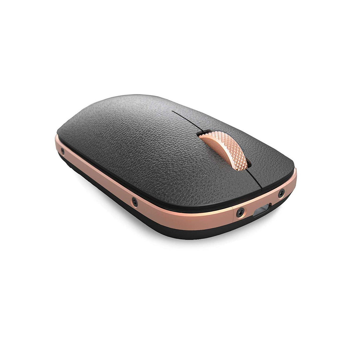 Azio Retro Classic Bluetooth Mouse (Posh) - Wireless, Genuine Leather Topped with Pixart Precision Tracker