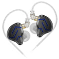 KZ ZSN Pro 2 in-Ear Monitors Headphones Metal Earphones 1BA+1DD Hybrid Technology HiFi Bass Clear Sound IEMs Noise Cancellation Earbuds Wired for Musicians Singer Audiophile(Black,No Mic)