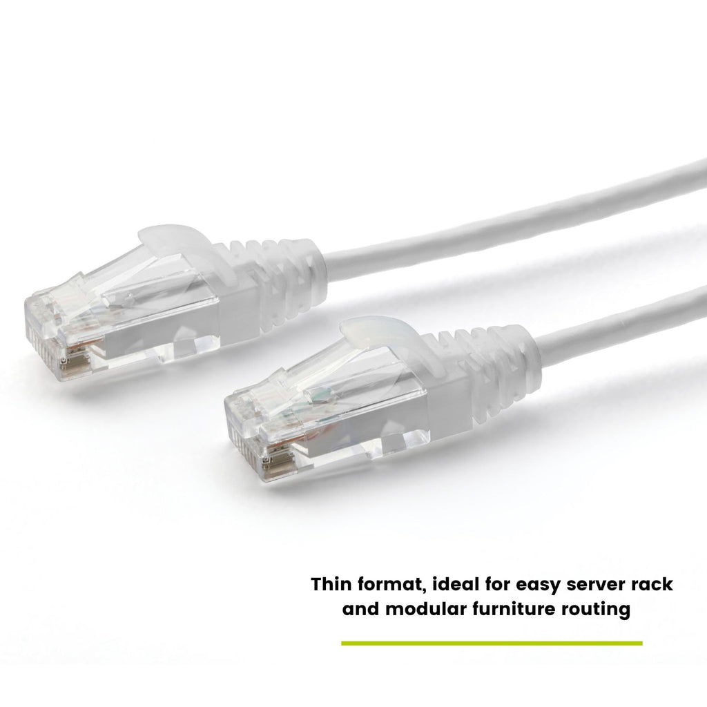 TRUECABLE Cat6 Component Rated Patch Cable, Unshielded (U/UTP), 5ft, White, 28AWG Stranded Pure Copper, Snagless 10G High-Speed Ethernet Cable, PoE++ 4PPoE 100W, UL Listed, RoHS-3, 5 Pack
