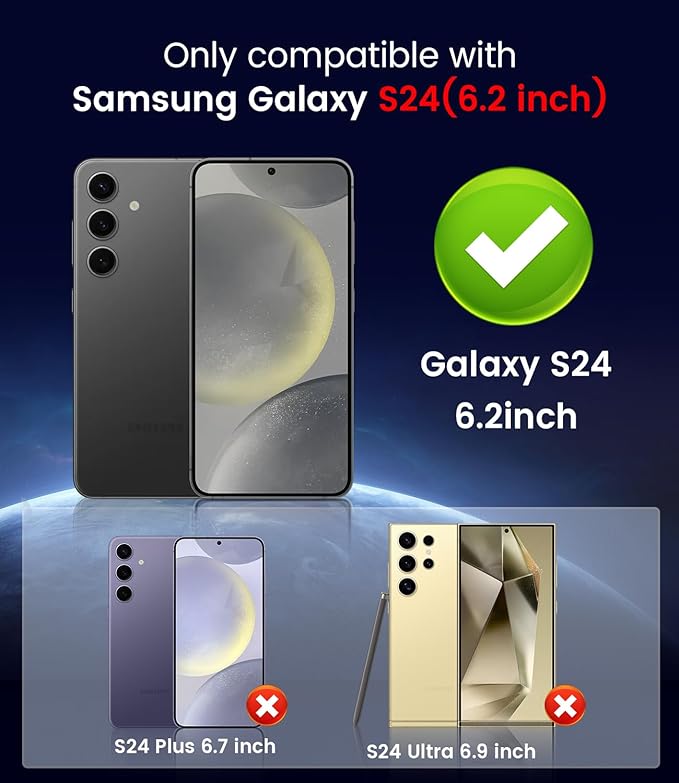 Magnetic for Samsung Galaxy S24 Case [Compatible with MagSafe][Built-in Camera Lens Protector] Slim Soft Silicone Bumper Shockproof Metallic Luster Phone Case (Gold)