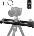 Accsoon Toprig 16inch/40cm Motorized Camera Slider, Button/APP Control Dolly Rail Slider, Speed Adjust/Time-Lapse/120° Panoramic Shooting/Loop Mode, Compatible with DSLR Camera, Gopro, Camcorder (S40)