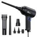 ATEngeus Air Duster, Stepless Speed Electric Air Duster, Multi-Use Compressed Air Duster, Keyboard Cleaner, Replace Canned Air, Air Blower for Clean Dust, Hairs, Laptop, PC