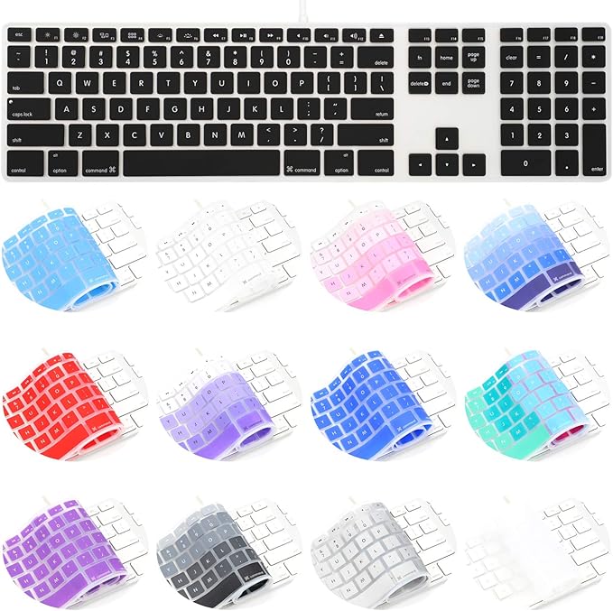 Allinside Black Keyboard Cover for iMac USB Keyboard A1243 MB110LL/B