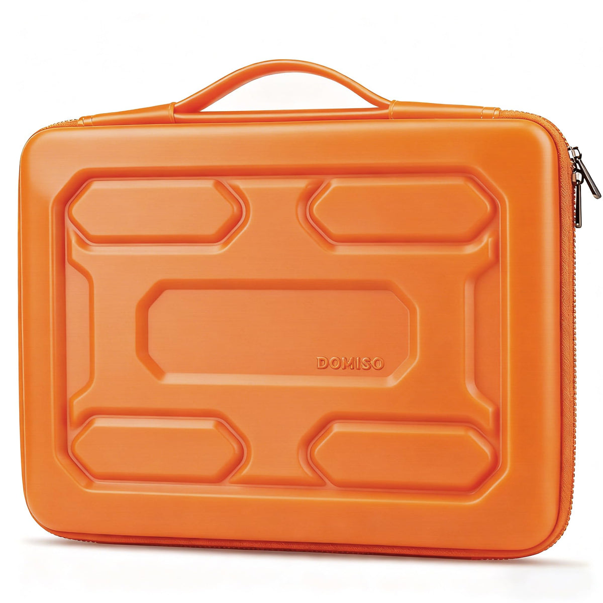 DOMISO 17 inch Laptop Sleeve with Handle Shockproof Waterproof EVA Protective Case for 17.3" ZBook Fury 17.3 G8/MSI GS73VR Stealth Pro/HP Envy 17/LG Gram 17"/ROG Strix GL702VS, Orange