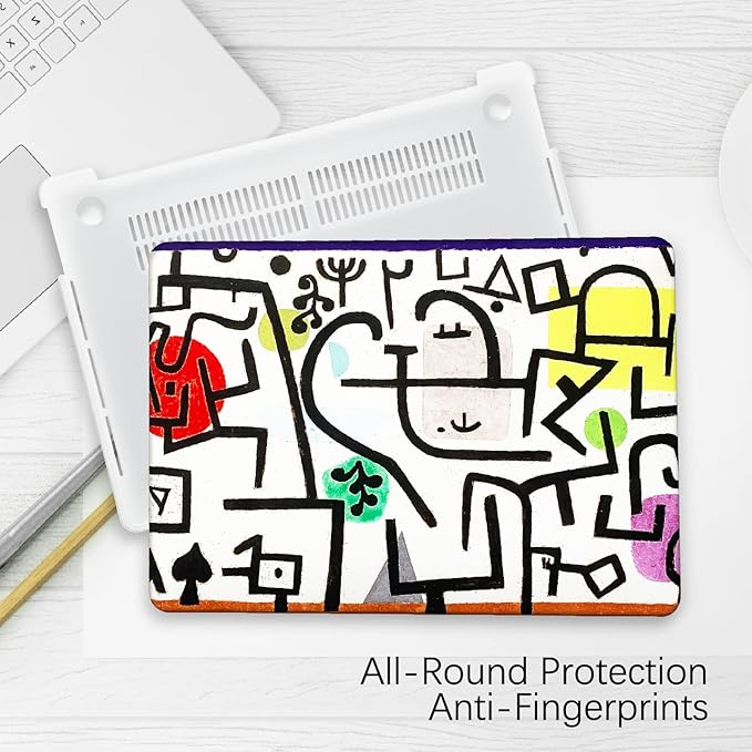 Compatible with MacBook Pro 13 inch Art Case Skin, 2022, 2021, 2020-2016 Release A2289/A2251/A2338 M1 Abstract Hard Shell with Keyboard Cover & Screen Protector (Picture of A Journey by Paul Klee)