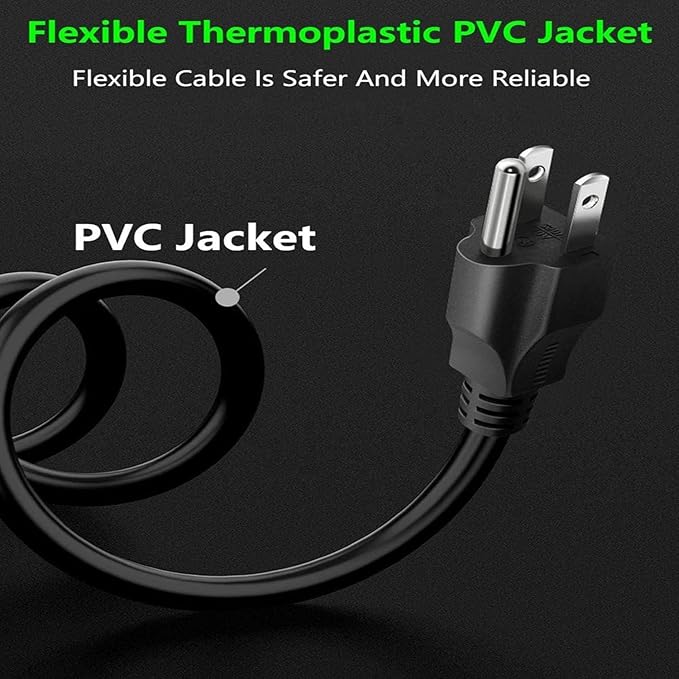 7Ft Mickey Mouse Power Cord,3 Prong Power Cord,AC Power Supply Cord,AC Adapter Laptop Notebook Computer Charger Cable.10 Aamp 125volt 120v 110v Plugs
