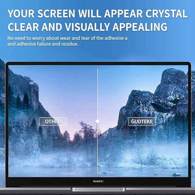 Laptop Privacy Screen 14 inch, 9H Hanging Privacy Screen for Laptop for 16:9, Acrylic HD Eye Protection Anti Glare Blue Light Laptop Screen Privacy Filter