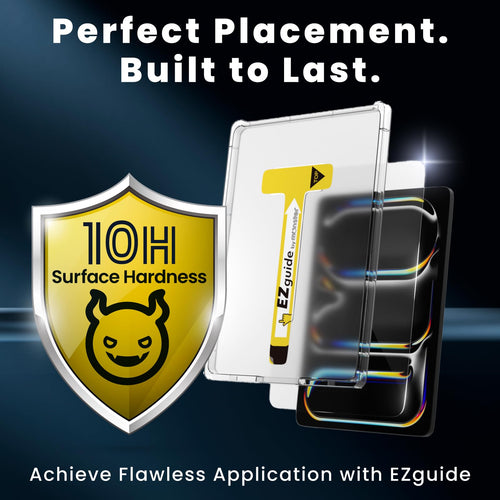 BELLEMOND Tempered Glass Screen Protector designed for iPad Pro 13" (M5, 2025/M4, 2024) - Anti Blue Light filter「EZ Guide」Alignment Kit for Flawless Installation, 10H Hardness - Designed in Japan