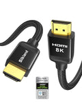 Silkland 8K HDMI eARC/ARC Cable 2.1, 3.3FT Certified Ultra High Speed HDMI® Cable [8K@60Hz, 4K@120Hz] Dolby Atmos Vision, 48Gbps, HDR, HDCP Compatible for Samsung/Vizio/SoundBar/Roku TV/BluRay