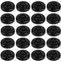CNHABAGU Magnet Zip Tie Mount Magnetic Zip Ties Mount Base Holder Multipurpose Wire Cable Holder Mount Wire Clips Management for Home Office Marine Electrical Wiring (D23 20Pcs)