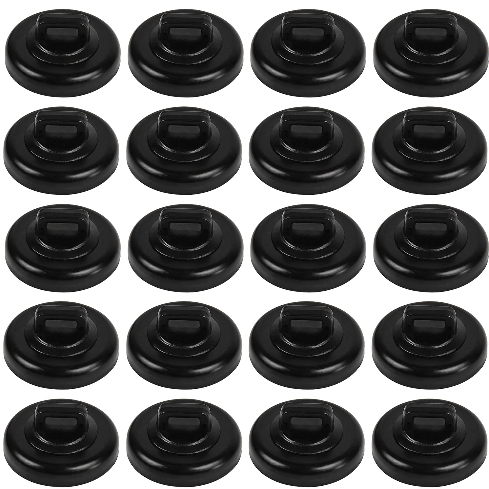CNHABAGU Magnet Zip Tie Mount Magnetic Zip Ties Mount Base Holder Multipurpose Wire Cable Holder Mount Wire Clips Management for Home Office Marine Electrical Wiring (D23 20Pcs)