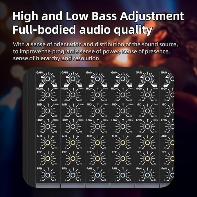 G-MARK MR80S Audio Mixer Interface USB Bluetooth Mixing Console 8 Channel 48V Phantom Power Sound Board Music Reverb For PC Stage DJ Studio Sound Controller Analog Mixer
