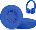 Replacement Ear Pads for Beats Solo 2 & Solo 3 Wireless On-Ear Headphones, Ear Cushions, Headset Earpads, Ear Cups Cover with Soft Protein Leather (Blue)