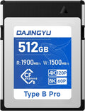 512GB CFexpress Type B Memory Card VPG400 Up to 1900/1500 MB/s Read/Write- Shooting Video and Photo in up to 8K RAW Compatible with Nikon Canon panasonic Fujifilm Camera
