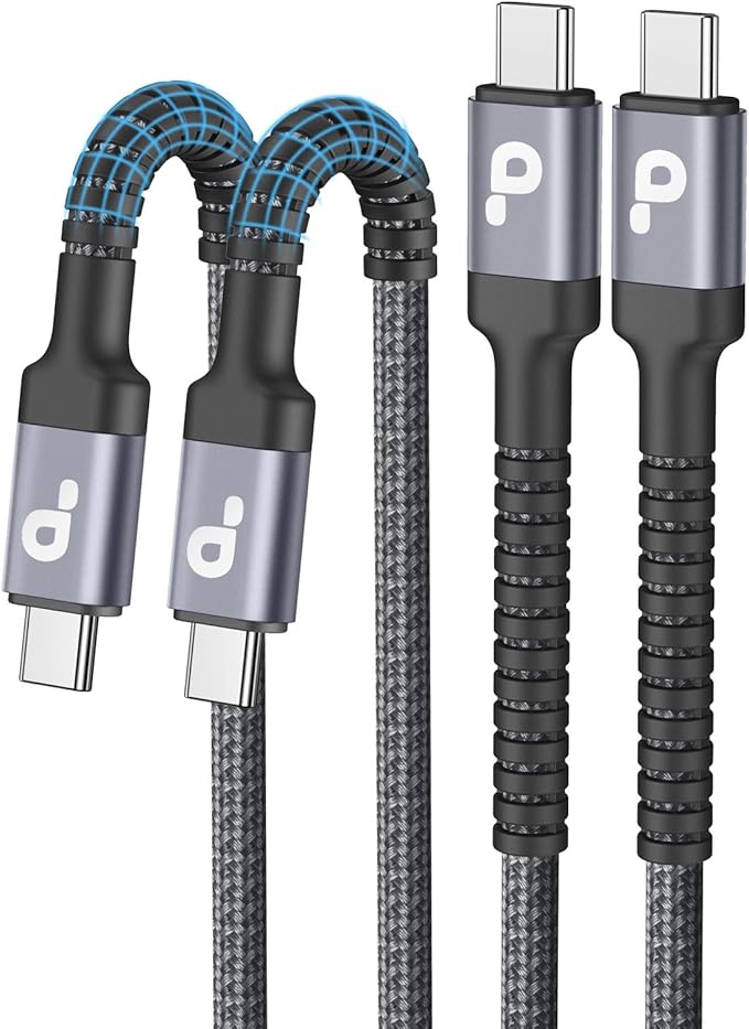 USB C Cable 6FT, 2 Pack USBC to C Cables, Type C Fast Charging Cable Nylon