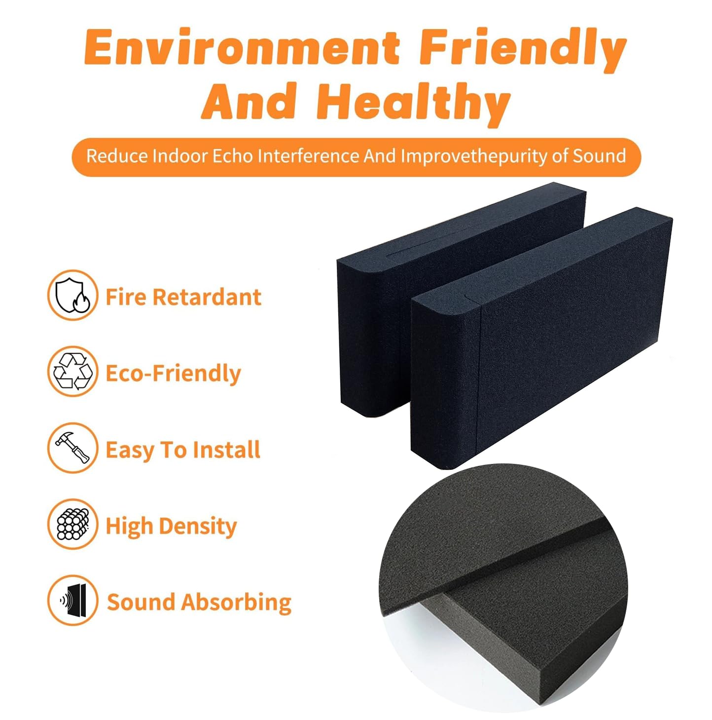 2 Pack Studio Monitor Isolation Pads for Speakers 3-5 Inches Sound Insulation Studio Foam Prevents Vibrations Acoustic Speaker Isolation Pad High Density Fits Most Stands