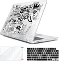 for 2025 2024 2023 2022 MacBook Air 13 inch Case M4 A3240 M3 A3113 M2 A2681 with Touch ID& 13.6" Liquid Retina Display, Plastic Hard Shell&Keyboard Cover&Screen Film&Webcam Cover, Elephant