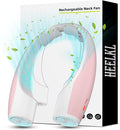 AI Neck Fan, 4 Speeds Adjustable Portable Personal Fan Rechargeable, 4000 mAh Battery Faster Cooling Wearable Fan, Ultra Quiet for Home, Office, Travel, Outdoor - PInk