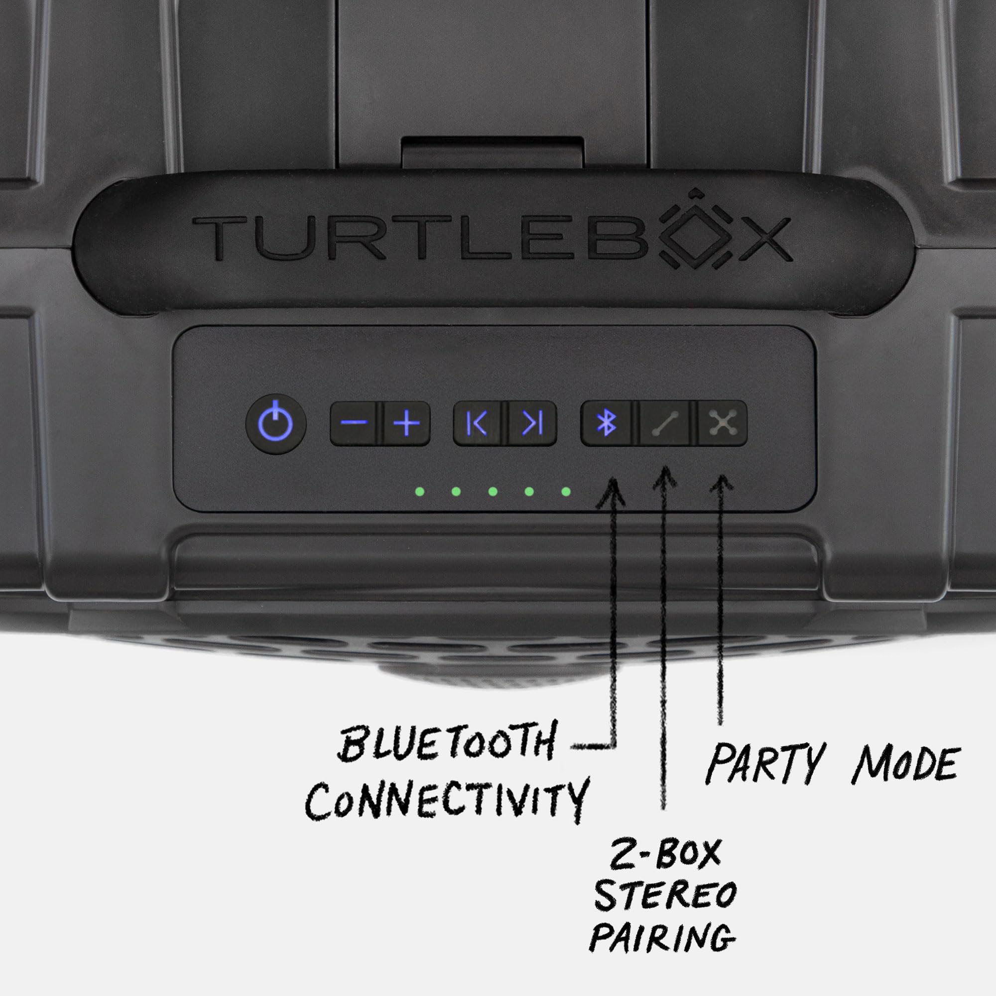 Turtlebox Original Gen 3 Outdoor Bluetooth Speaker, Gray/Hot Pink