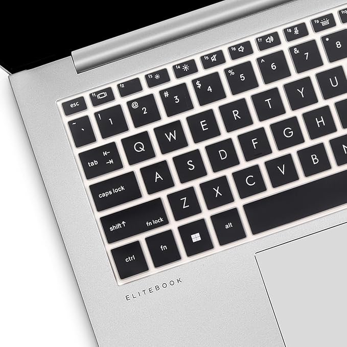 Keyboard Cover for HP EliteBook 830 835 840 845 1040 G9 G10 2024 2023 2022 13.3 14 inch Laptop Accessories Keyboard Protective Skin (Not fit The 830/840/845/1040 G11 G8 G7 G6 G5 G4 G3)-Black