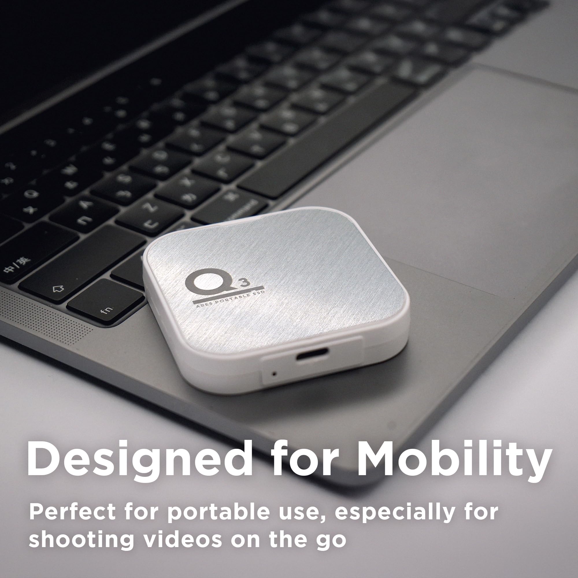 DATO Magnetic External SSD 1TB, External Solid State Drive Portable SSD USB 3.2 Gen 2x2, up to 1600/1500 MB/s, Type-C 4K ProRes HDR Record, Compatible with iPhone 15&16 Pro Max - ARES Q3 Series