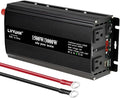 LVYUAN 1500W Power Inverter 24V to 110V DC to AC with 2 US Sockets, LED Display, USB Ports for Home, Truck, Outdoor, Camping