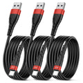 OIITH USB C Cable, USB A to USB C 3A Fast Charging (3FT 3Pack) Phone USB Type-C Charge Cable Android Charge Cord USB C Charger Cable for iPhone 15 Plus/Pro/Pro Max/Samsung/Pad/Laptop/LG/-Red