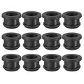 PATIKIL 13.5mm / 1/2 Inch Drill Hole,7/16 Inch ID Rubber Grommets, 12Pcs Top Hat Grommet for Wiring Eyelet Ring Gasket Automotive Firewall Cable Hole Plugs Wires Protection, Black