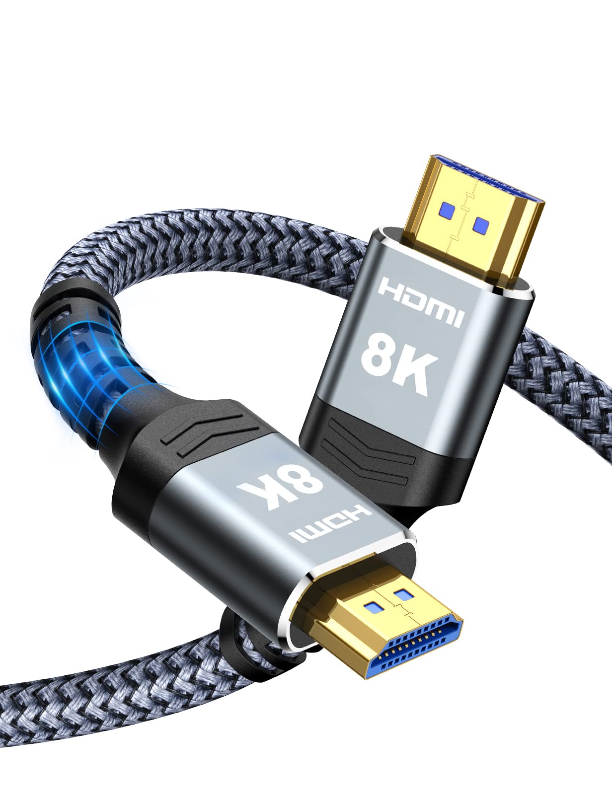 Highwings Long 8K Fiber Optic HDMI Cable 65FT, Unidirectional 2.1 48Gbps