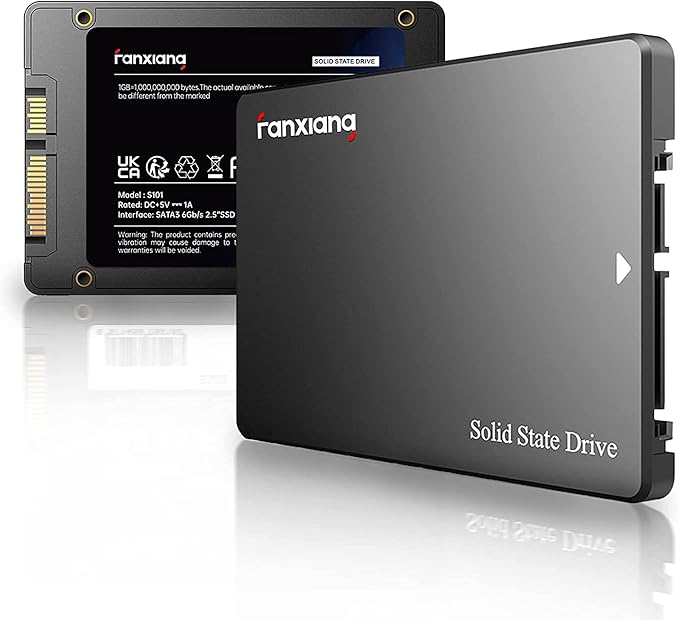 S101 256GB SSD SATA III 6Gb/s 2.5" Internal Solid State Drive, Read Speed up to 550MB/sec, Compatible with Laptop and PC Desktops(Black)