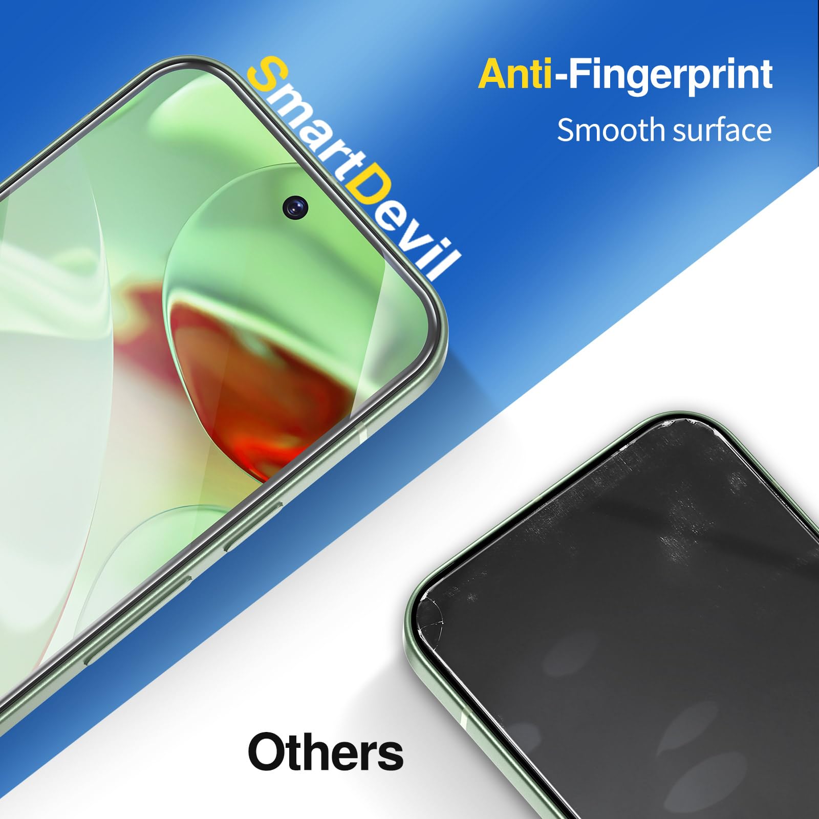 SMARTDEVIL [3+1 Pack Tempered Glass for Google Pixel 9 Screen Protector